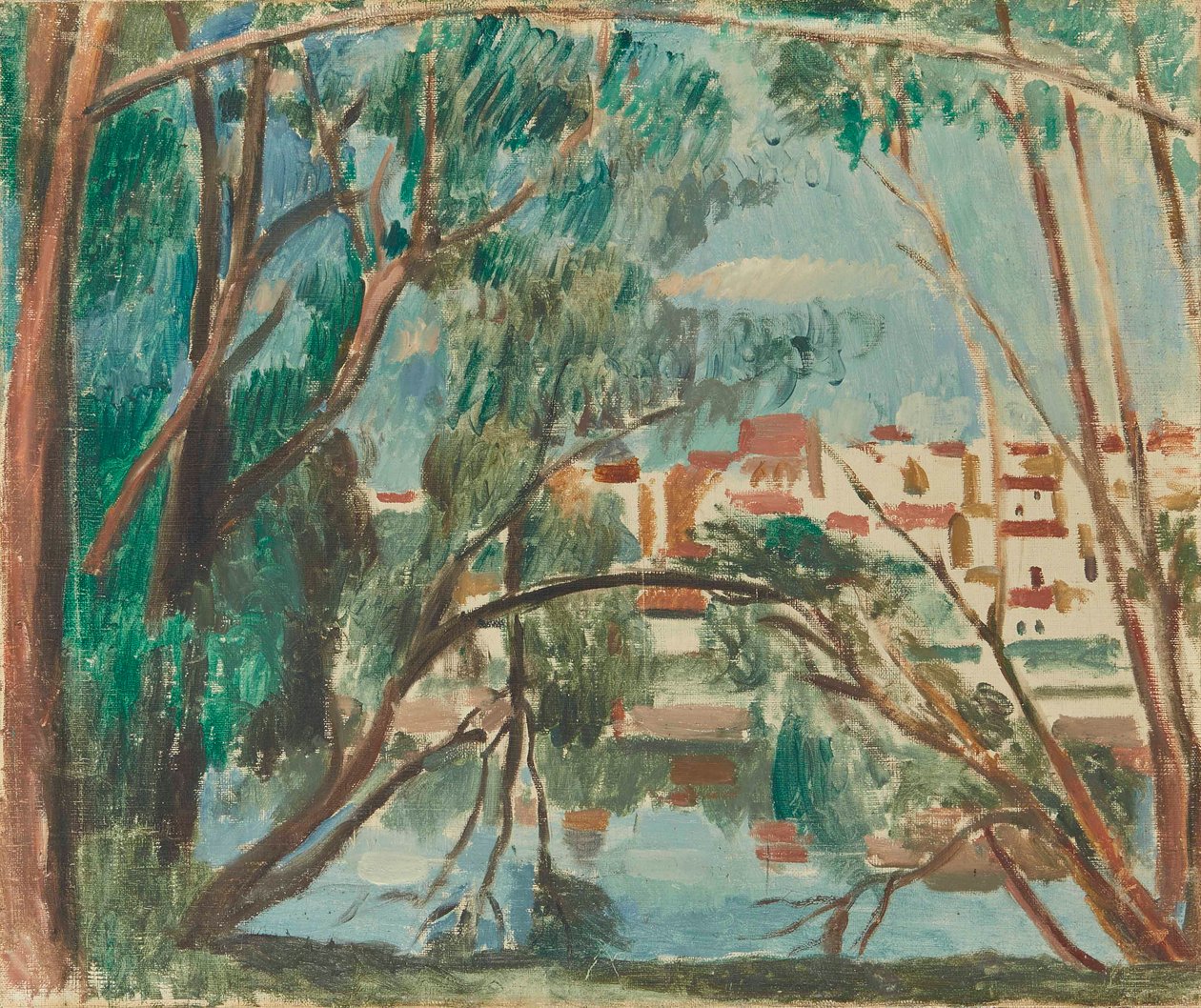 Banks of the Seine at Carrières-sur-Seine by Andre Derain