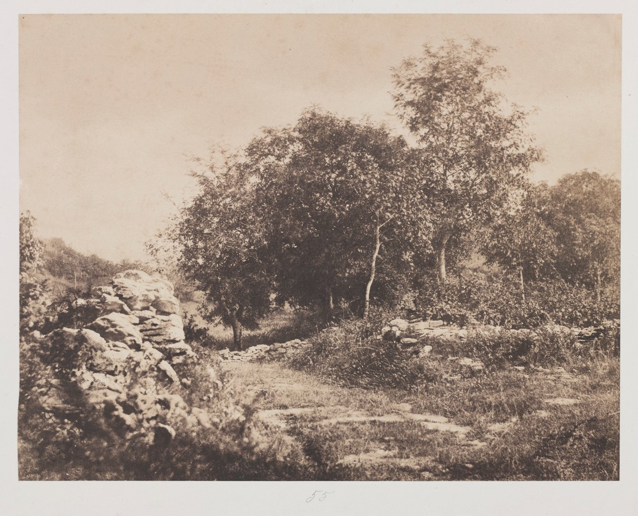 Untitled Scene of Fontainebleau by André Giroux