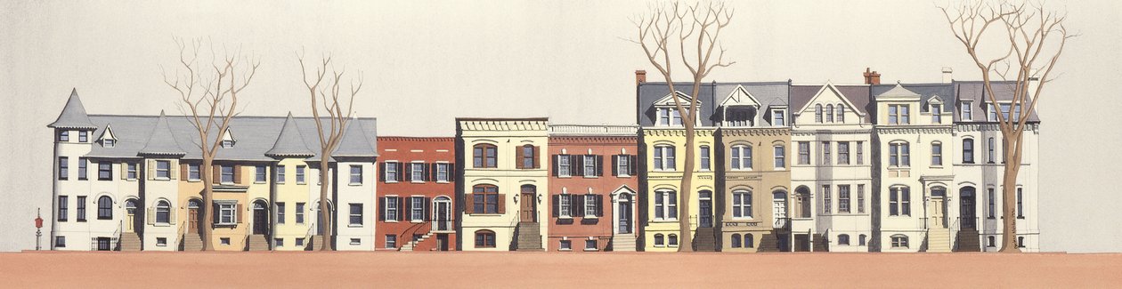 2901-2923 Q Street, Georgetown, Washington DC by Andras Kaldor