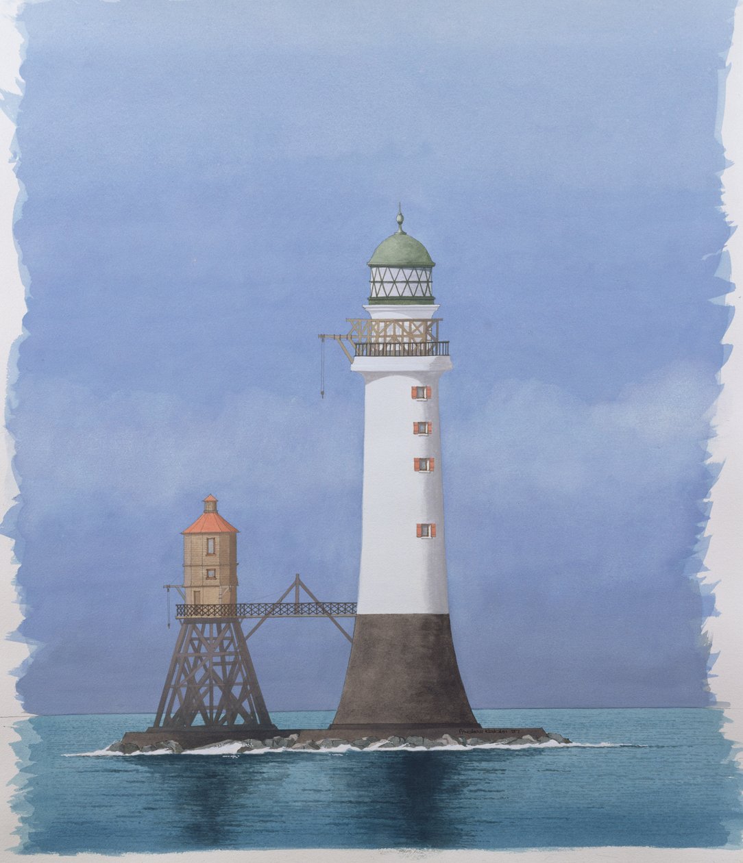 Bell Rock Light, Arbroath, Scotland by Andras Kaldor