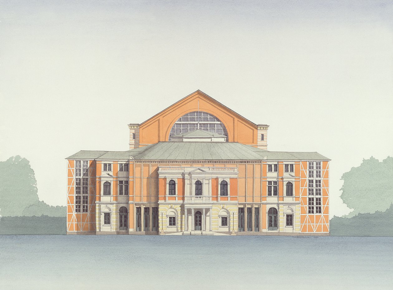 Festspielhaus, Bayreuth, Germany by Andras Kaldor