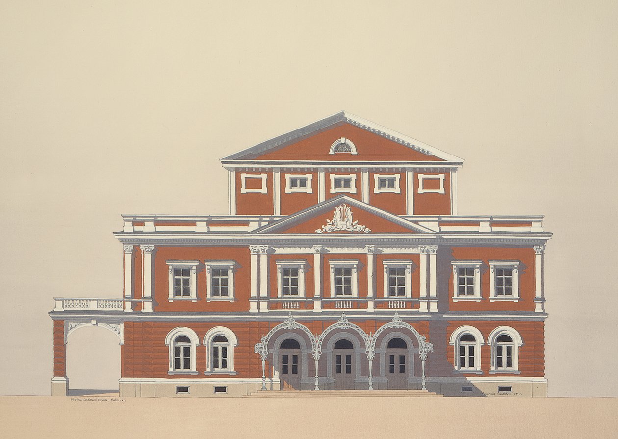 Finnish National Opera House, Helsinki, Finland by Andras Kaldor