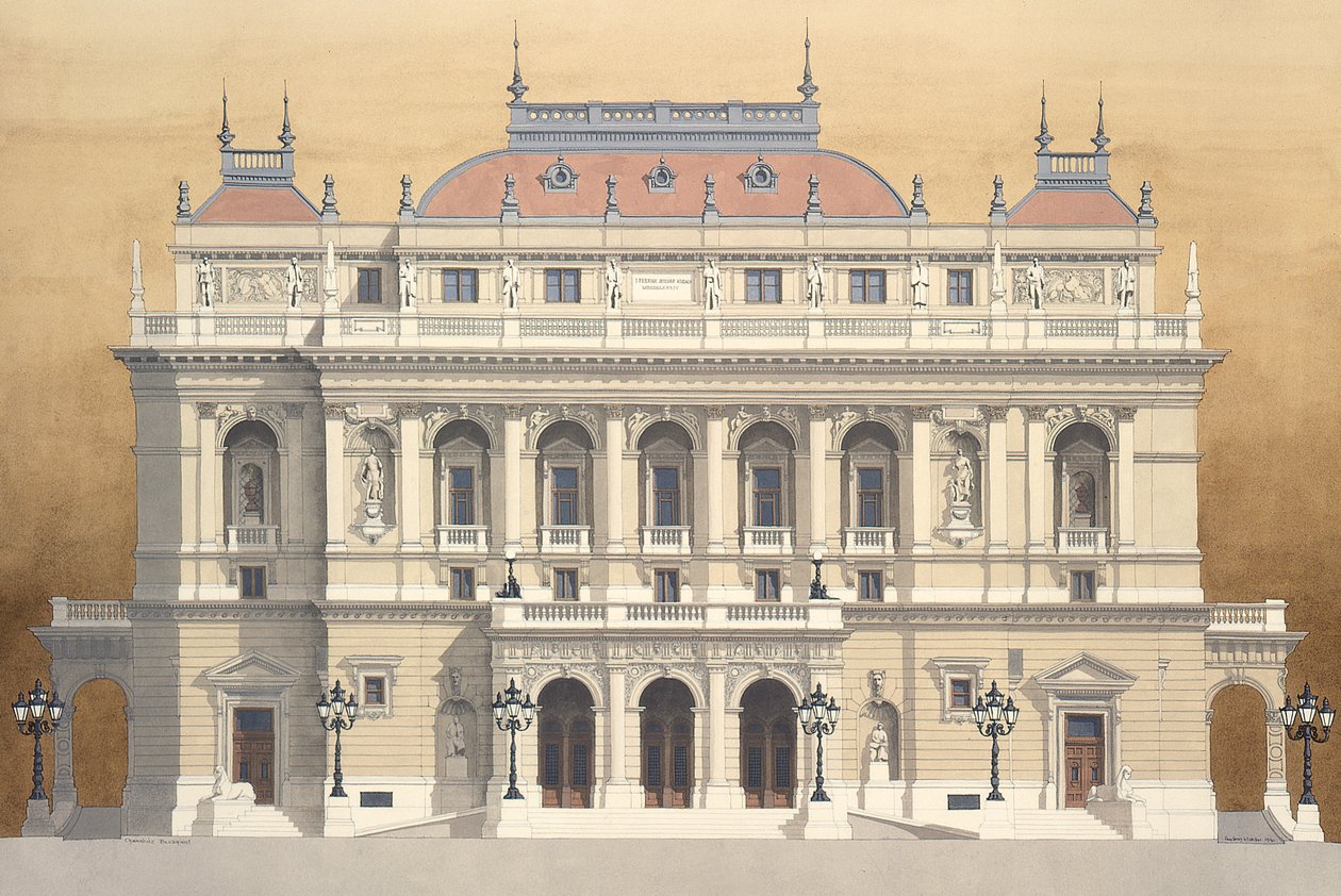 Magyar Allami Operahaz, Budapest, Hungary by Andras Kaldor