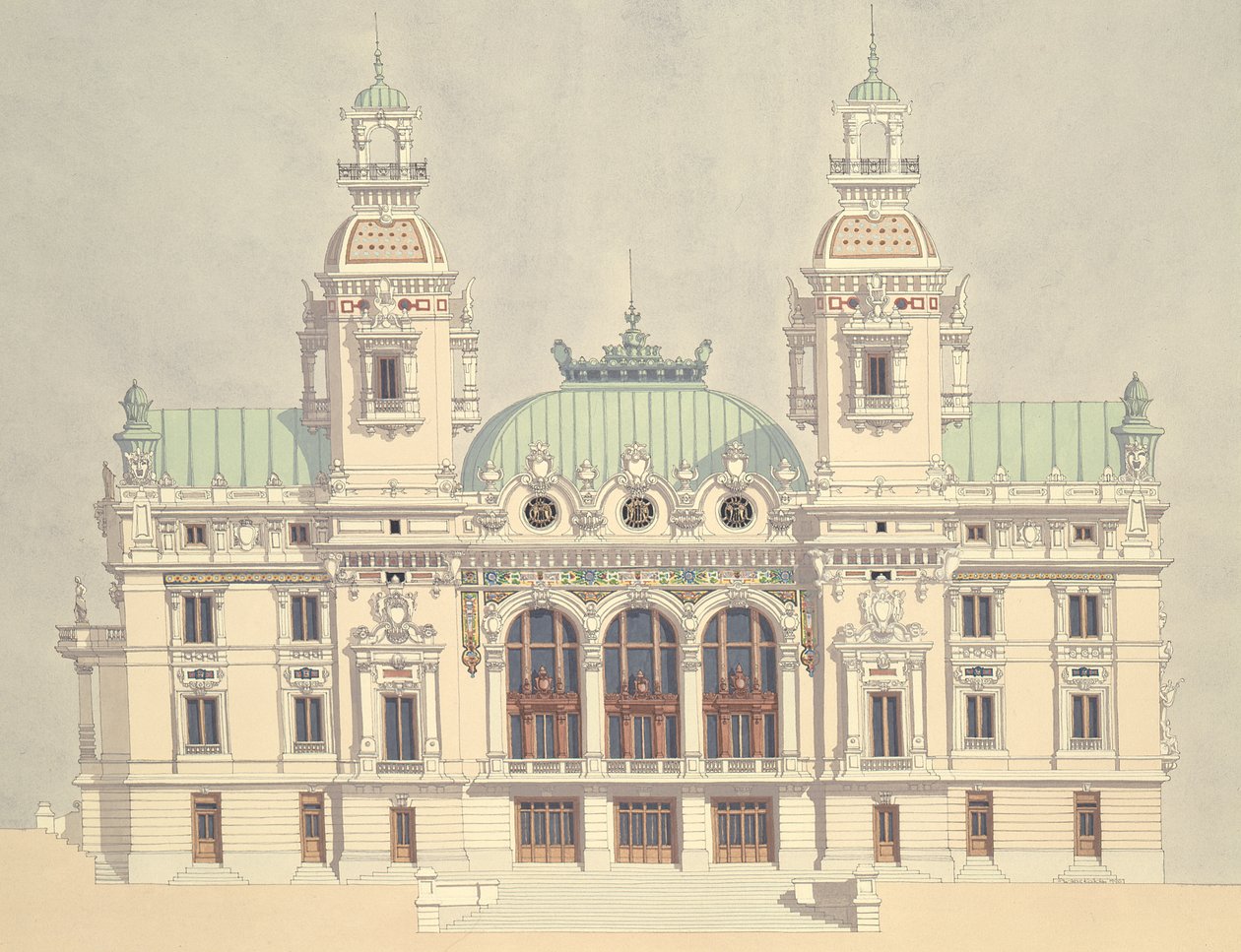Monte Carlo Opera, Monaco by Andras Kaldor