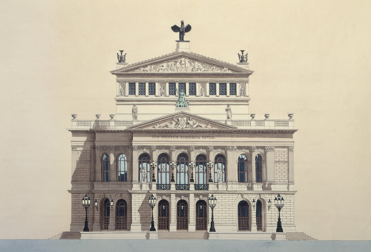 Opera House, Frankfurt, Germany by Andras Kaldor