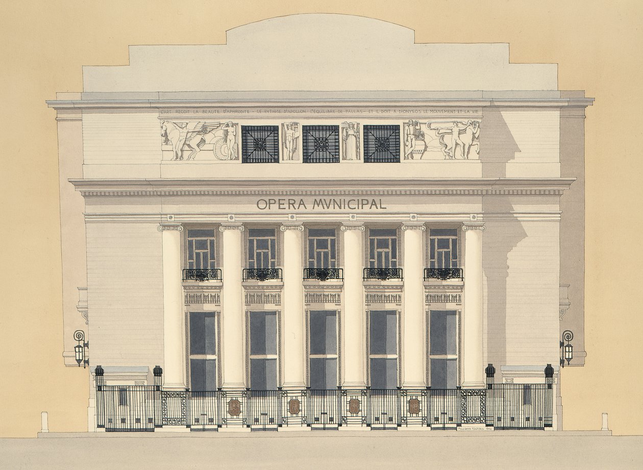 Opera Municipal, Marseilles, France by Andras Kaldor