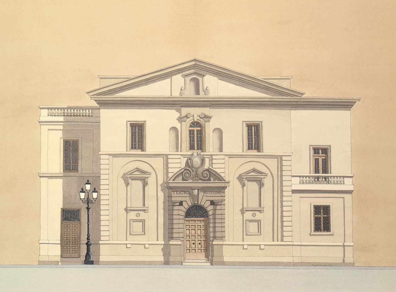 Teatro Rossini, Pesaro, Italy by Andras Kaldor