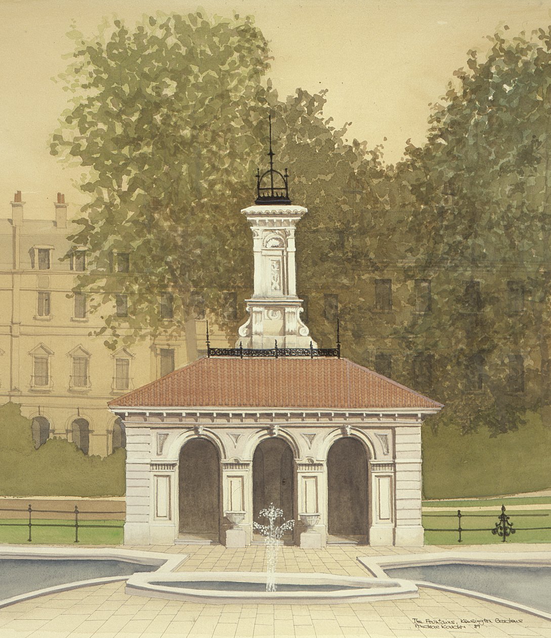 The Fountain, Kensington Gardens, London by Andras Kaldor