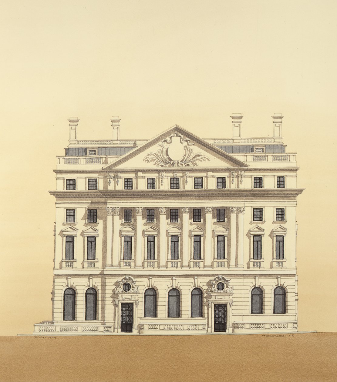 Trafalgar House, Waterloo Place, London by Andras Kaldor