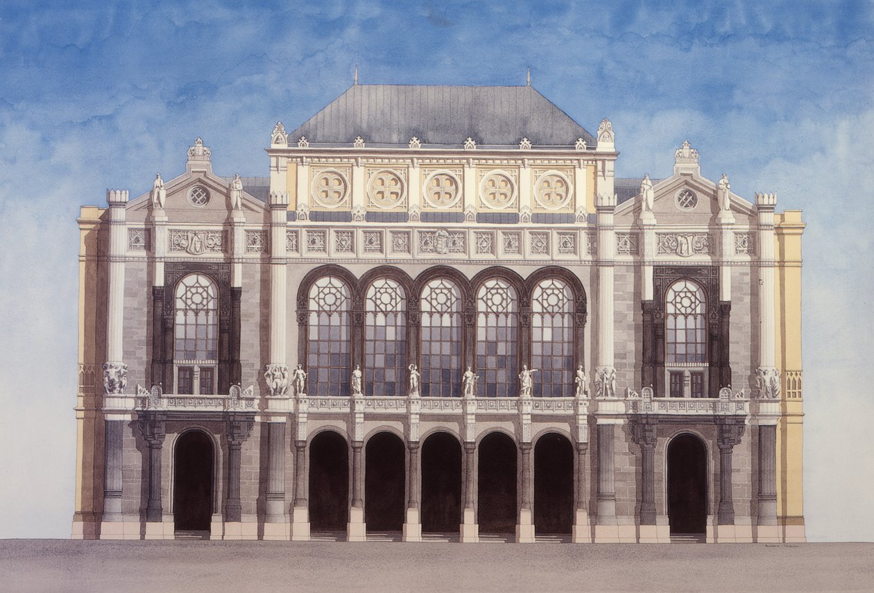 Vigado Concert Hall, Budapest, Hungary by Andras Kaldor