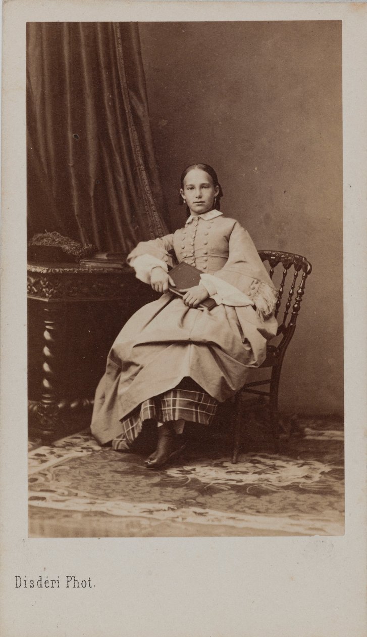 Portrait of Princess Eugenia Maximilianovna of Leuchtenberg by Andre Adolphe Eugene Disderi