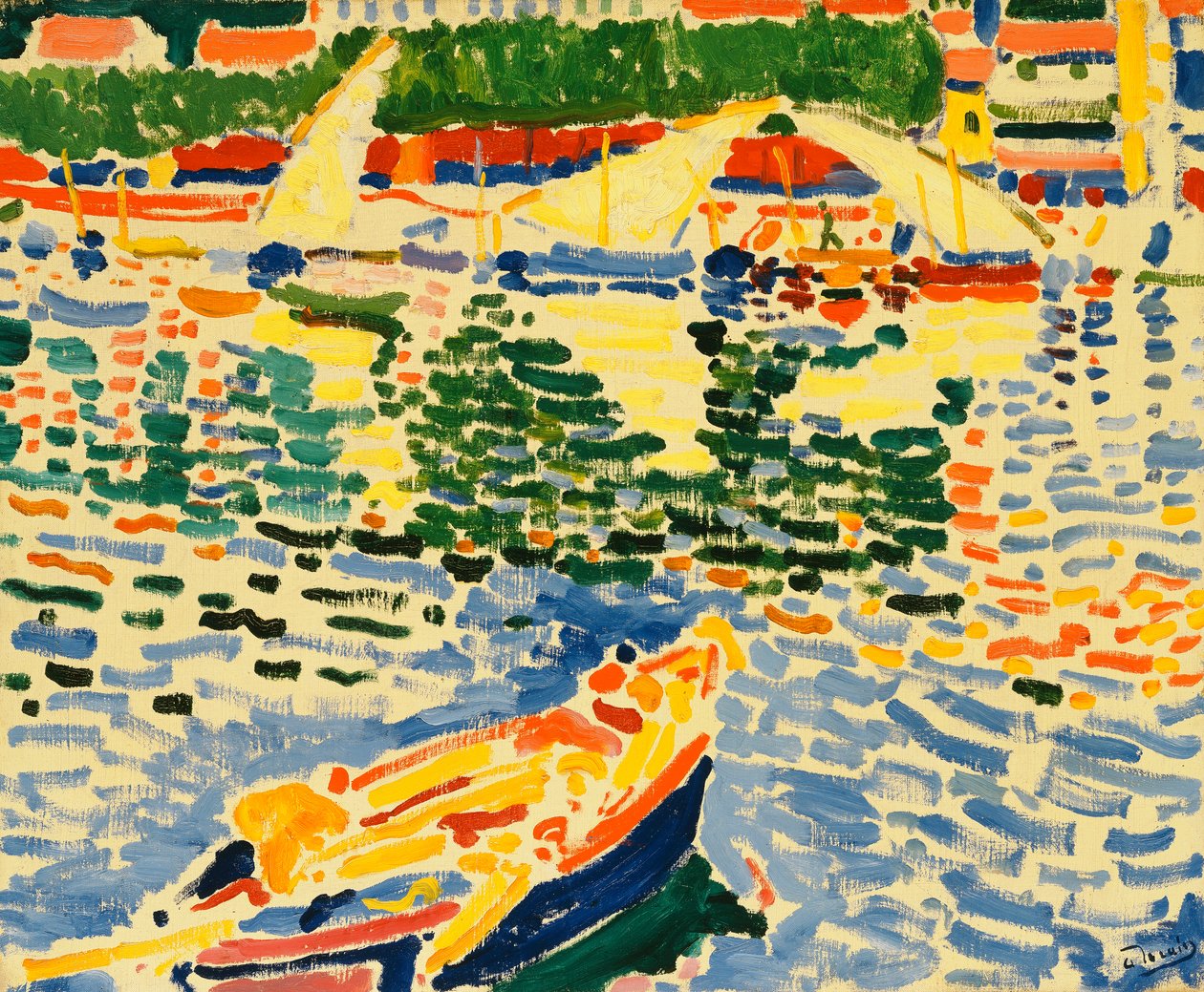 Boats at the Port of Collioure by Andre Derain