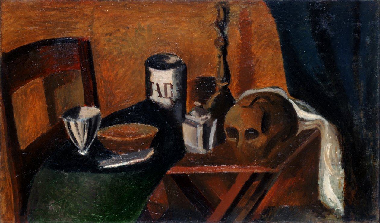 Still Life with a Skull by Andre Derain
