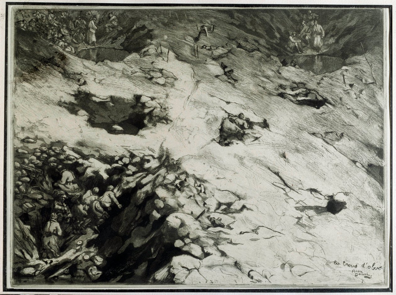Shell Holes by Andre Devambez: Premium art reproduction