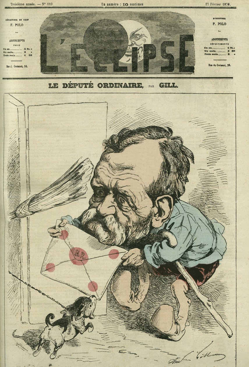 Alphonse-Auguste Duchesne de Gillevoisin, Marquis de Conegliano, Deputy of Besancon. Cover in 