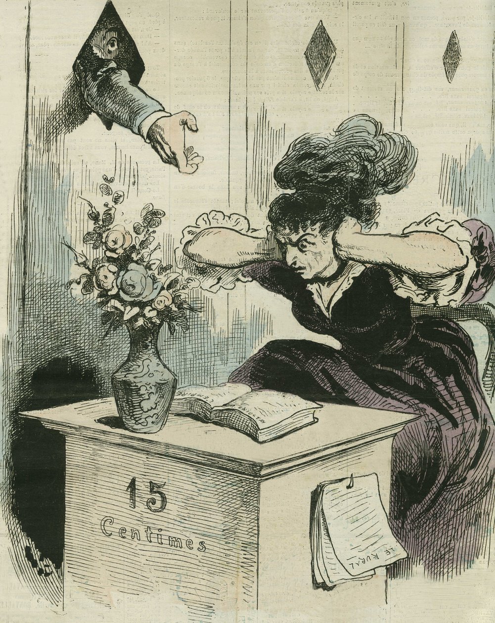 Increase of the tax on paper to settle the debt of the war of 1870. in 