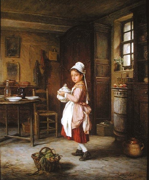 Laying the Table by André-Henri Dargelas