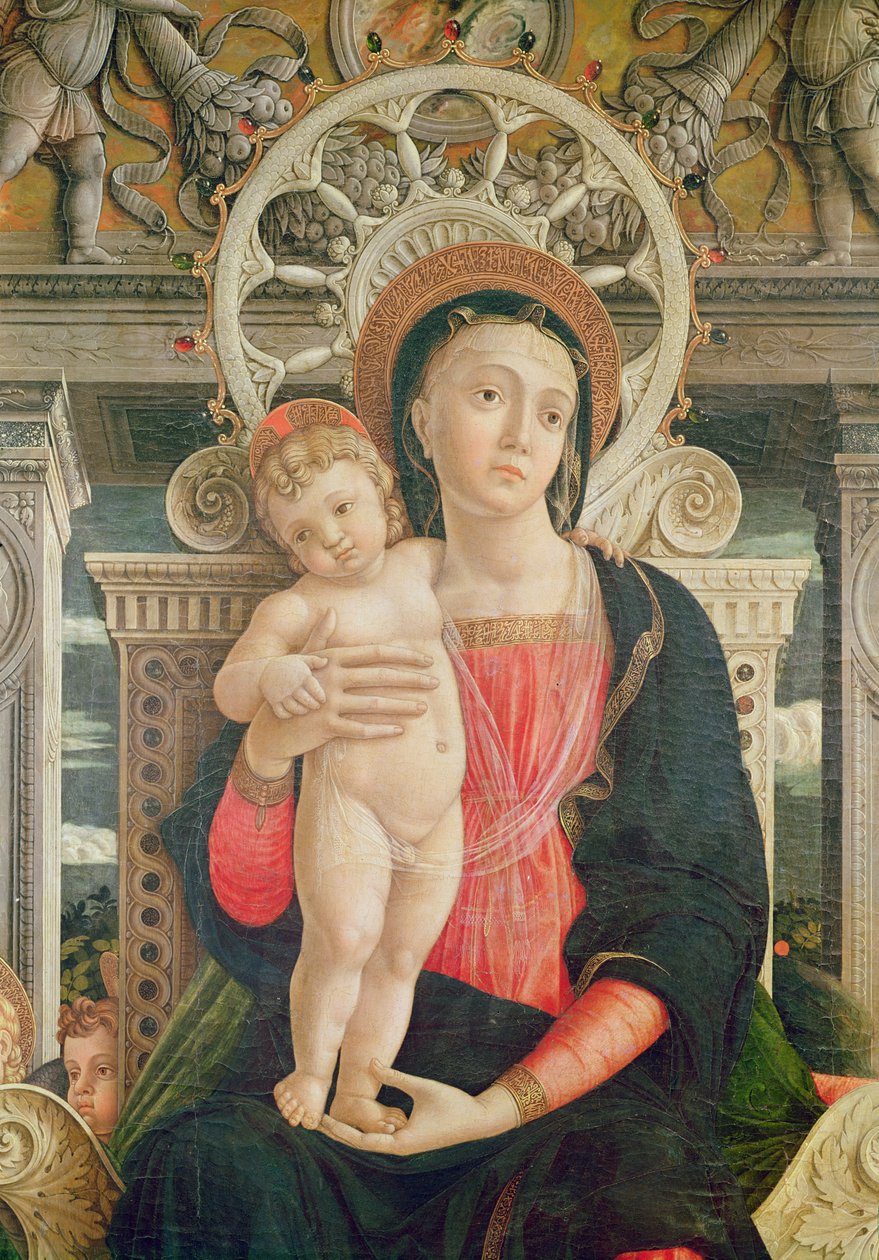 Altarpiece of St. Zeno of Verona, (detail) by Andrea Mantegna