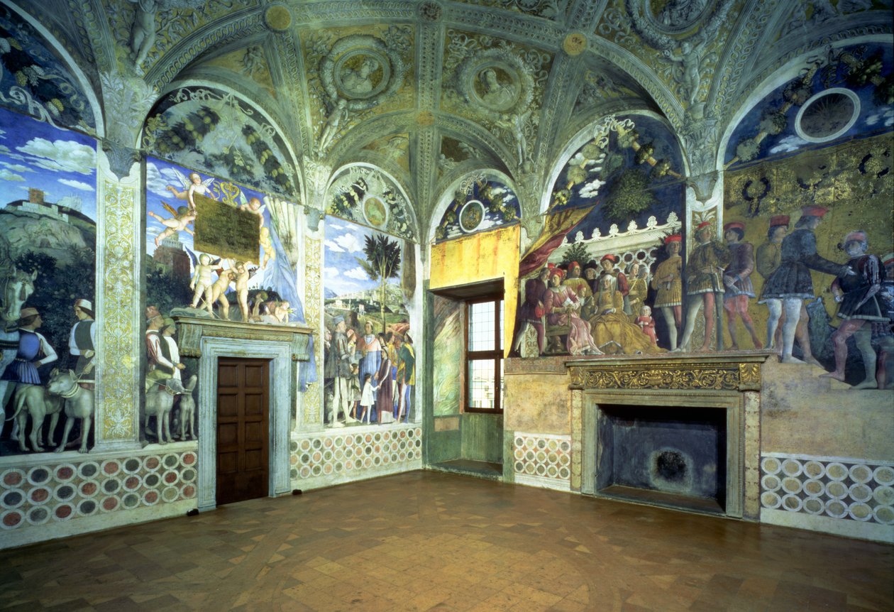 The Camera degli Sposi or Camera Picta with Scenes from the Court of ...