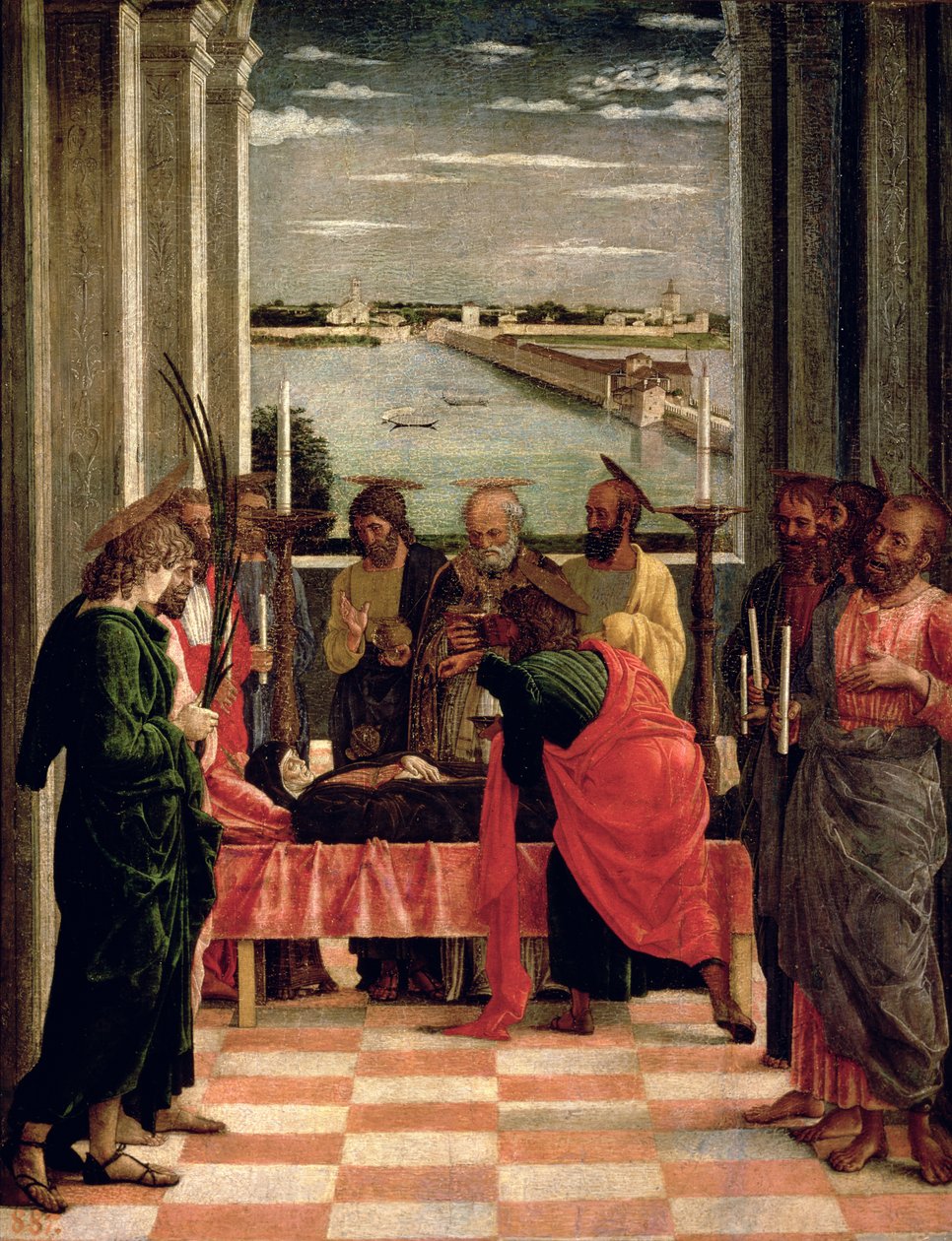 The Death of the Virgin by Andrea Mantegna