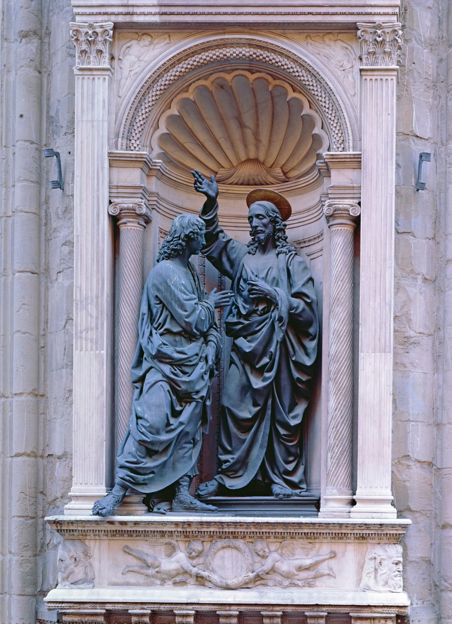 The Doubting Thomas by Andrea del Verrocchio: Fine art print