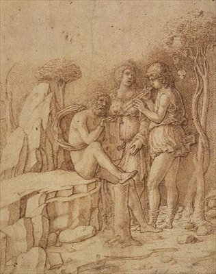 Three Musicians in a Landscape by Andrea (attr. to) Zoan