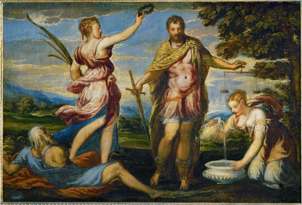 Scipio Africanus, Roman General and Statesman, Conquered Carthage in 146 BCE by Andrea (fl.1527/30-63) Schiavone