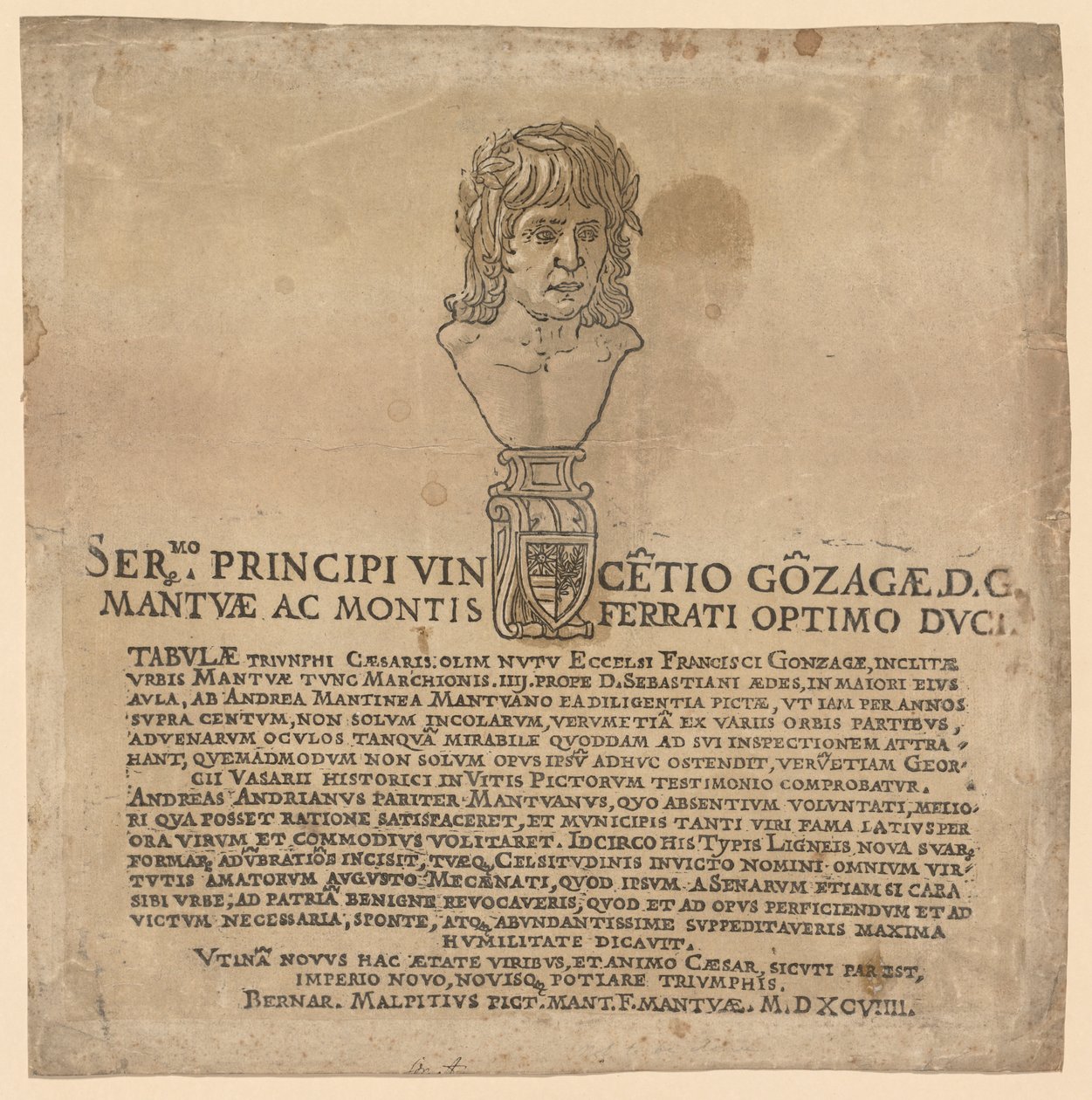 The Triumph of Julius Caesar: Frontispiece by Andrea Andreani