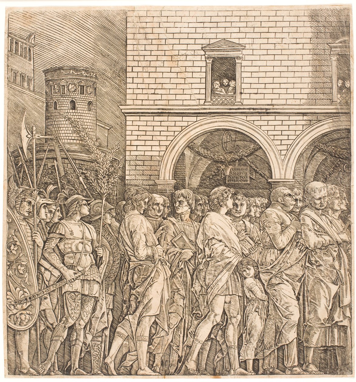 The Roman Senate Follows a Triumph by Andrea Mantegna