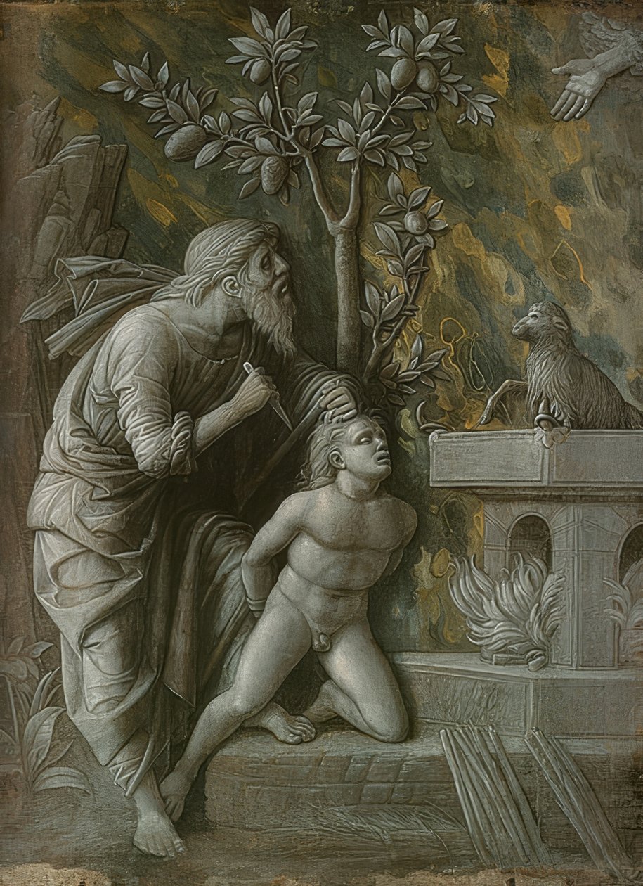 The Sacrifice of Isaac by Andrea Mantegna