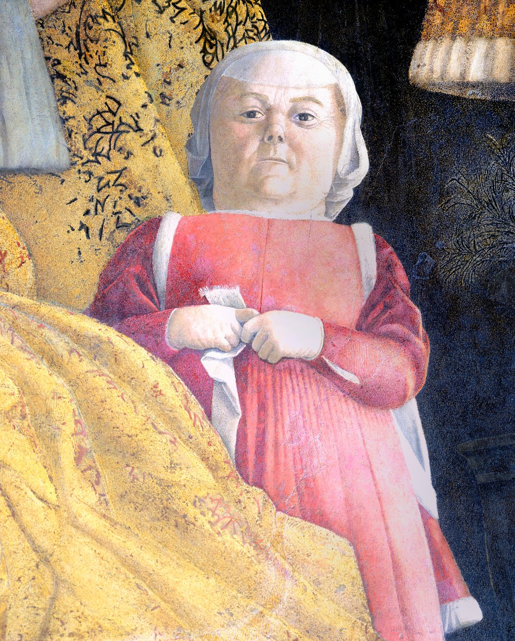 Dwarf of Court (detail) by Andrea Mantegna