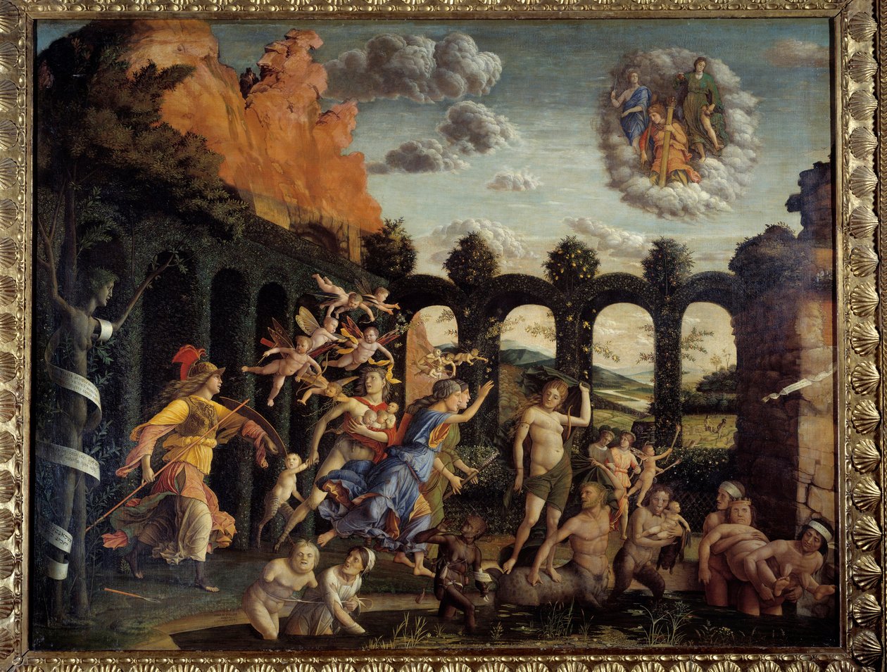Minerva Chasing Vices from the Garden of Virtue by Andrea Mantegna