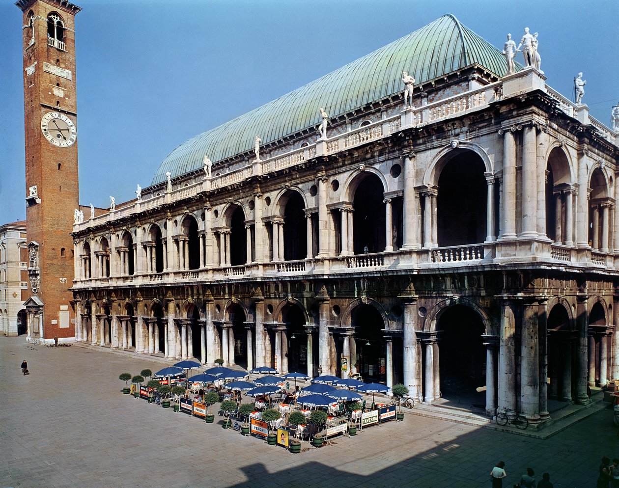 View of the Facade of the Basilica Palladiana, built 1549-1614 by Andrea Palladio