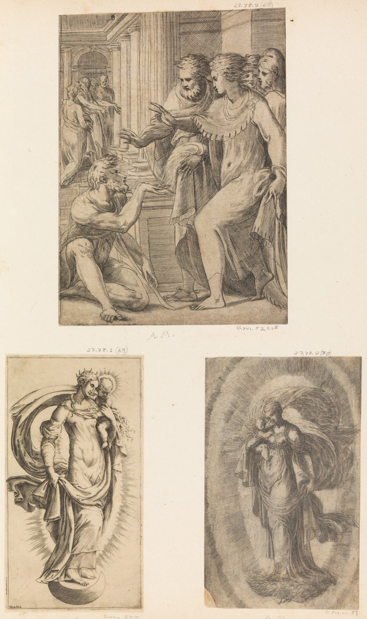 St. Peter and St. John Curing the Lame Man, Virgin and Child