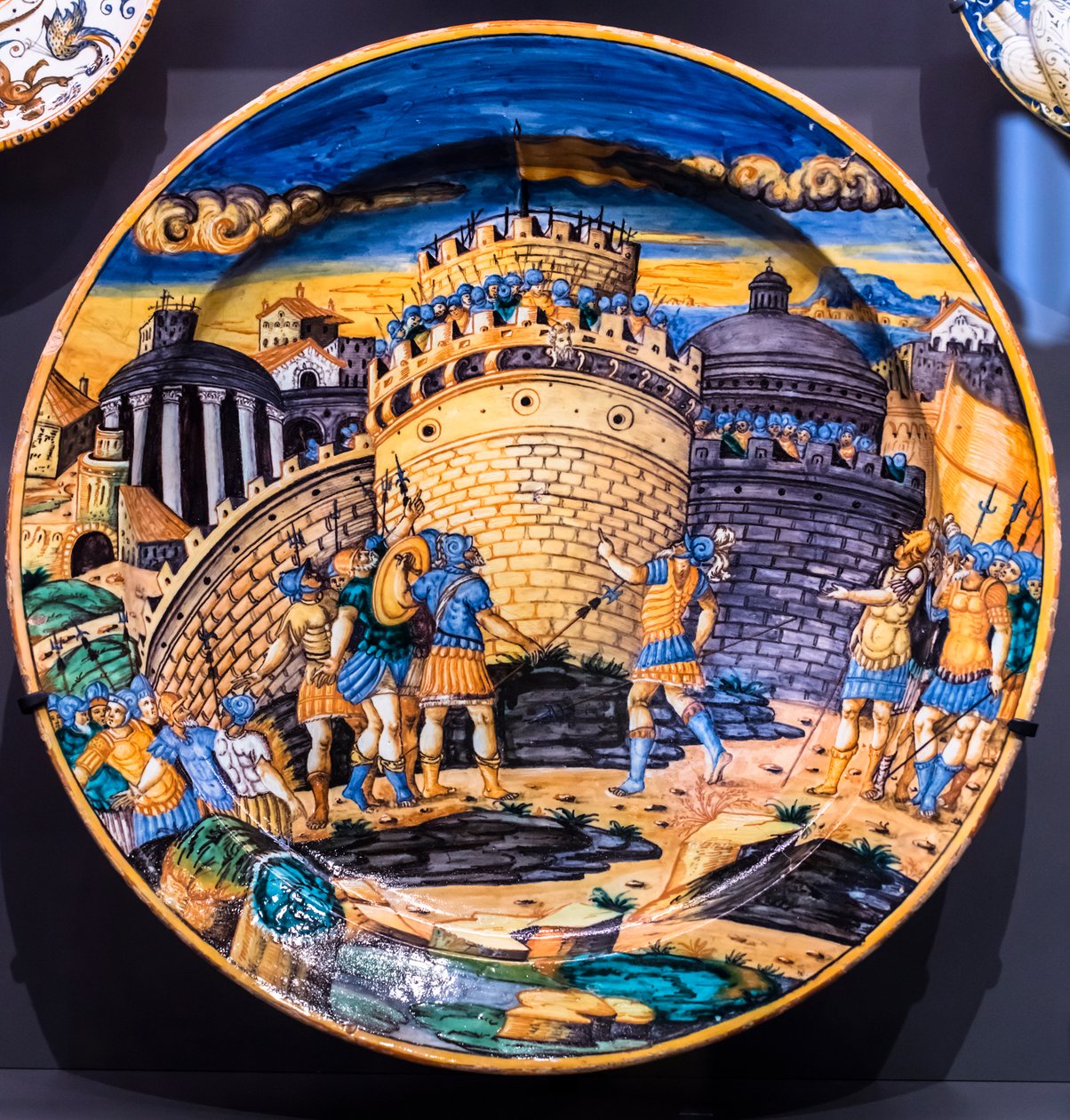 Dish: The Death of Seba, circa 1560 by Andrea de (worshop of) Negroponte