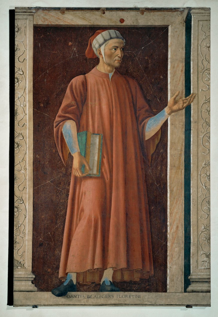 Dante Alighieri, Poet by Andrea del Castagno