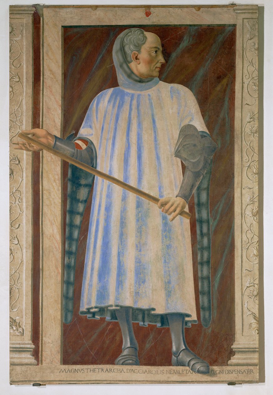 Niccolo Acciaiuoli, Founder of the Certosa in Florence by Andrea del Castagno