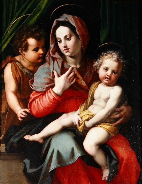 Madonna and Child with St. John by Andrea del Sarto