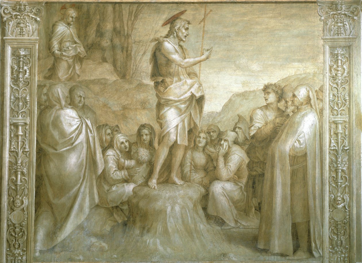 Stories of St John by Andrea del Sarto, Cloister of Scalzo, Florence (detail) by Andrea del Sarto