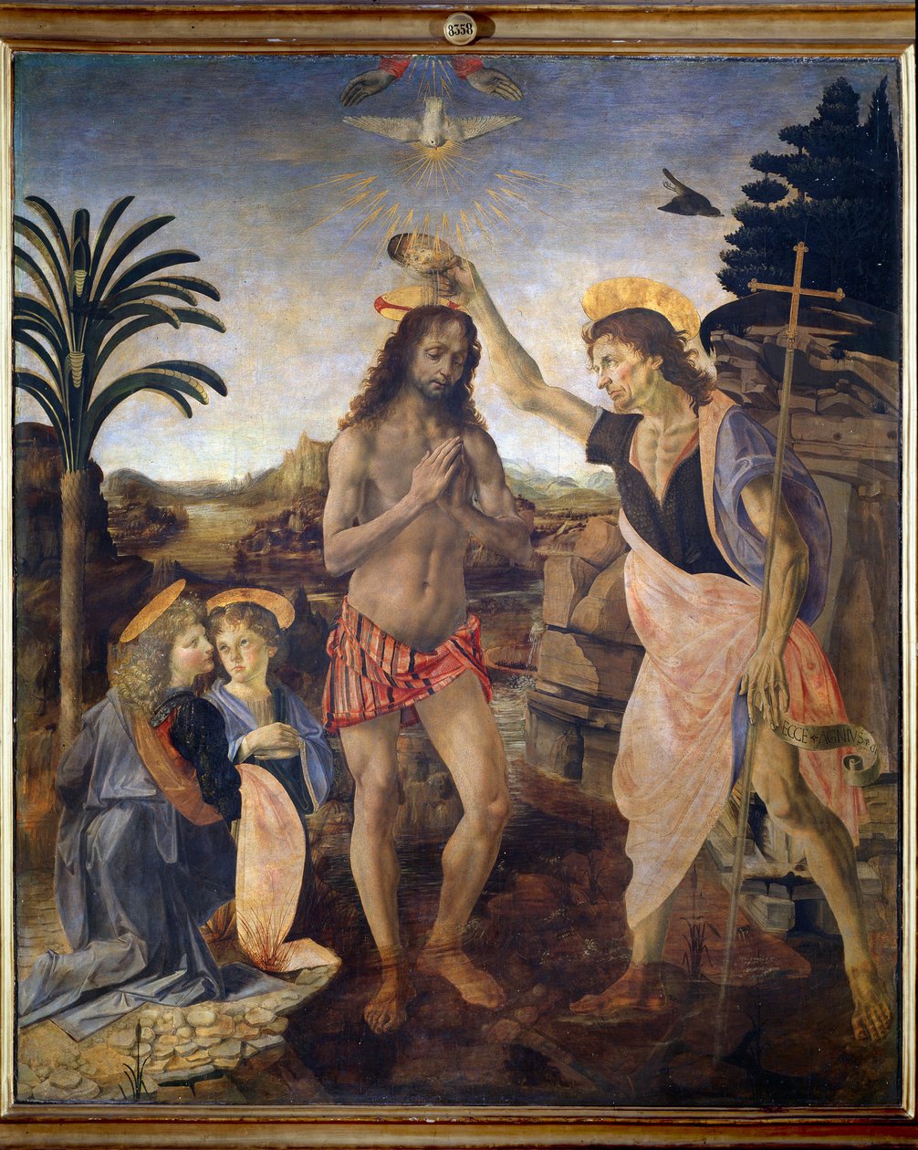 The Baptism of Christ by Andrea del Verrocchio