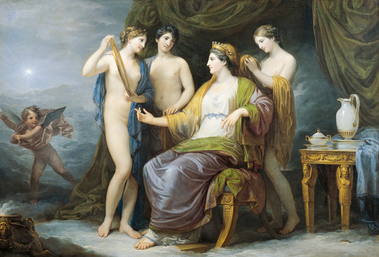 Juno Bathing or Juno Attired by Graces by Andrea the Elder Appiani