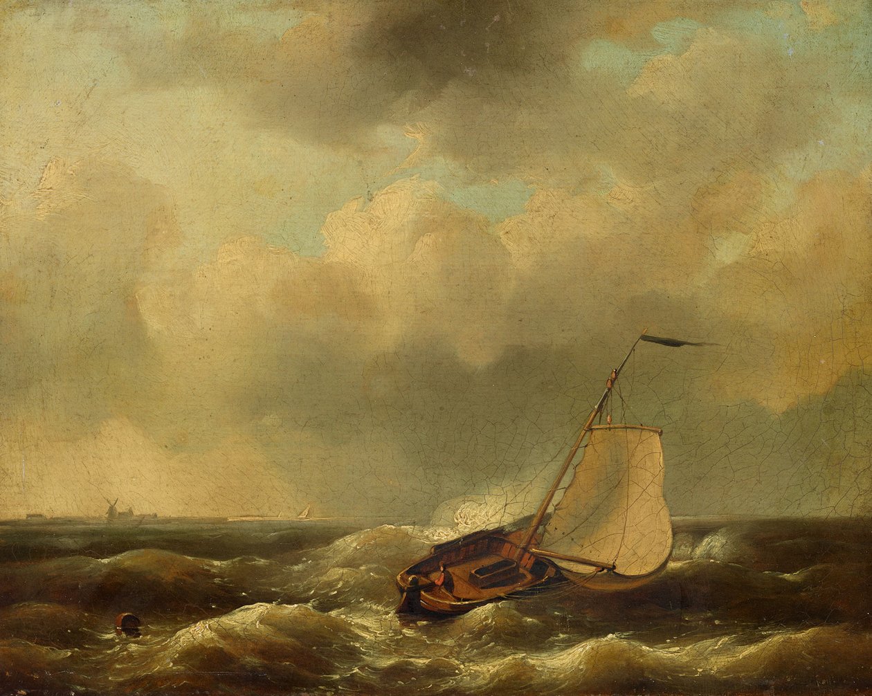 Seascape by Andreas Achenbach