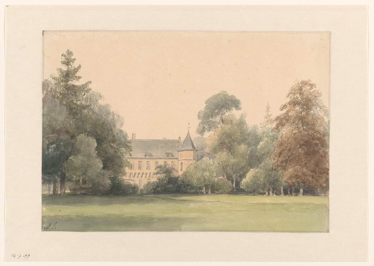 View of the Old Loo by Andreas Schelfhout