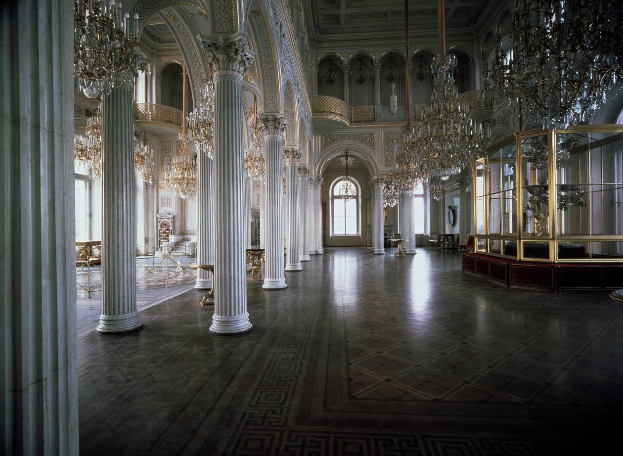 View of the Pavilion Room of the Small Hermitage by Andrei Ivanovich Stackenschneider