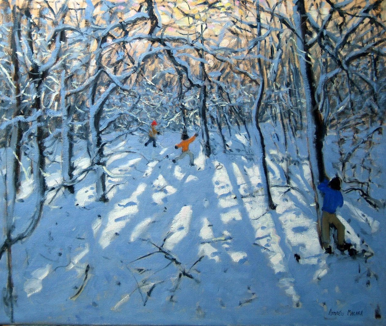 Winter Woodland, Near Newhaven, Derbyshire by Andrew Macara