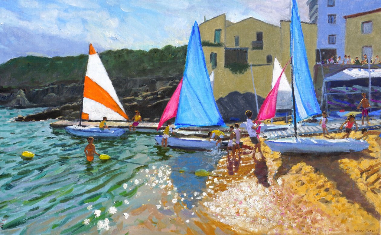 Sailing school, Calella de Palafrugell, Costa Brava, Spain, 2014 by Andrew Macara