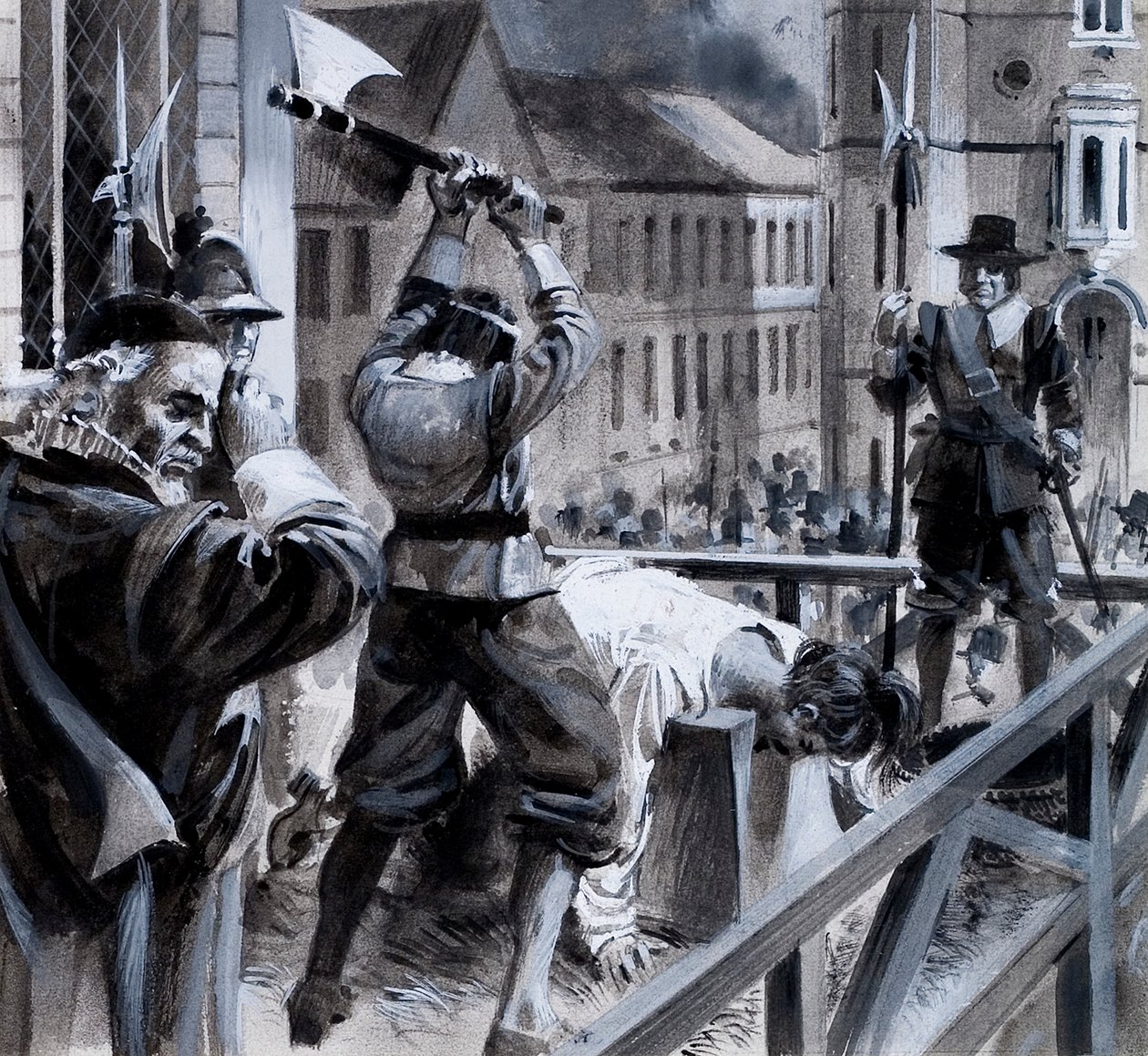 The Execution of King Charles I in Whitehall, 30th January 1649 by Andrew Howat