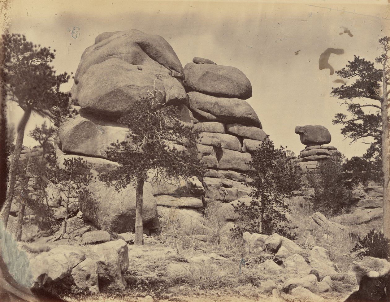 Plate 3. Granite Rock, Near Beaufort Station, 1869 by Andrew Joseph Russell