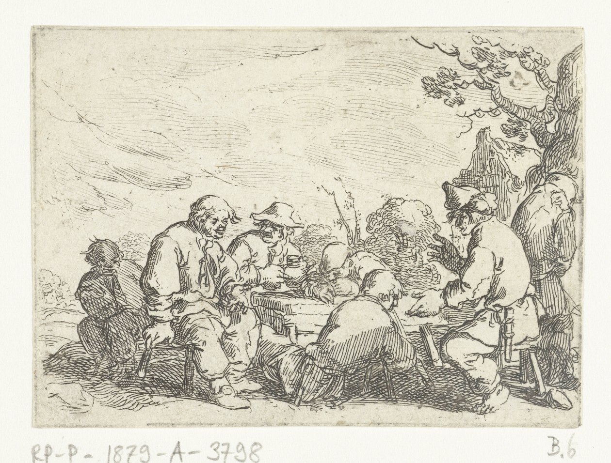 Drinking Farmers at a Table by Andries Both