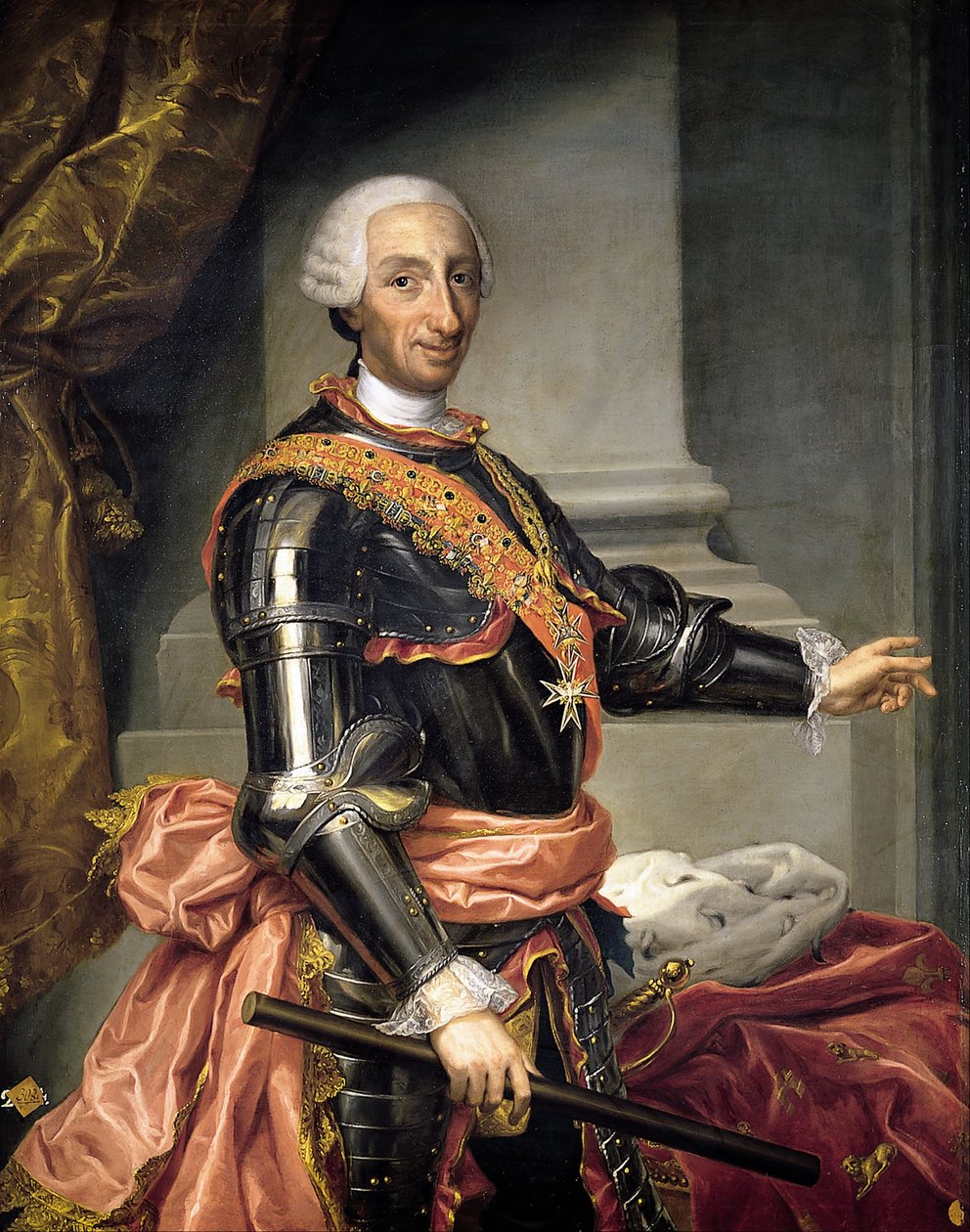 Portrait of Carlos III by Andrés de la Calleja